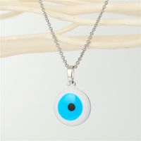 Nihaojewelry Fashion Blue Eye Pendant Necklace Wholesale Jewelry sku image 2