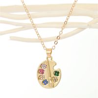 Nihaojewelry Fashion Irregular Shape Metal Necklace Wholesale Jewelry sku image 1