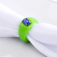 Nihaojewelry Retro Fashion Geometric Multicolor Ring Wholesale Jewelry sku image 4