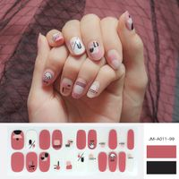 Wholesale Fashion Cartoon Pattern Nails Patches With Nail File 22 Pieces Set Nihaojewelry sku image 1