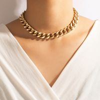 Nihaojewelry Hip Hop Style Metal Thick Chain Necklace Wholesale Jewelry sku image 1