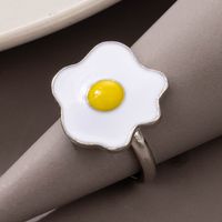 Nihaojewelry Cute Fried Egg Shape Ring Wholesale Jewelry sku image 1