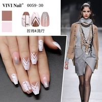 Nihaojewelry Finished Ballet Faux Ongles Patchs 24 Pièces Accessoires En Gros main image 20