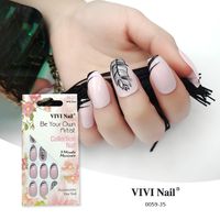 Nihaojewelry Finished Ballet Faux Ongles Patchs 24 Pièces Accessoires En Gros main image 23