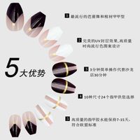 Wholesale Fashion Shield-shaped Pattern Nails Patches 24 Pieces Set Nihaojewelry main image 6