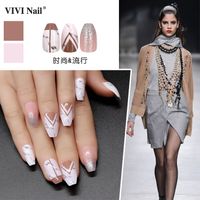 Wholesale Fashion Marble Pattern Nails Patches 24 Pieces Set Nihaojewelry main image 1