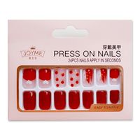 Wholesale Accessories Clashing Color Square 24 Pieces Fake Nails Nihaojewelry main image 7