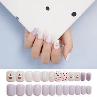 Wholesale Accessories Ice Cream 24 Pieces Fake Nails Nihaojewelry sku image 1