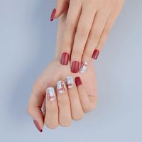 Wholesale Accessories Plaid Square 24 Pieces Fake Nails Nihaojewelry main image 3