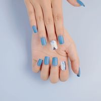 Wholesale Accessories Triangle Blue Nail Patch Nihaojewelry main image 1