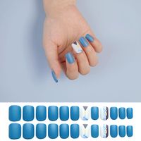 Wholesale Accessories Triangle Blue Nail Patch Nihaojewelry main image 5