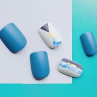 Wholesale Accessories Triangle Blue Nail Patch Nihaojewelry main image 6