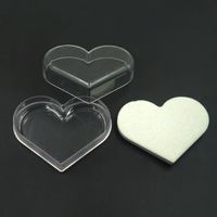 Wholesale Accessories Heart Shaped Fake Nail Display Plastic Empty Box Nihaojewelry main image 8