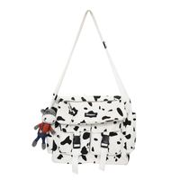 Wholesale Simple Zebra Pattern Messenger Canvas Bag Nihaojewelry main image 3