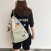 Schult Asche Weibliche Koreanische Version Von Harajuku Junior High School Schüler Rucksack Mori Mädchen Japanische Unregelmäßige Mode Ins Rucksack main image 5