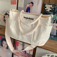 Wholesale Simple Plain Letter Messenger Canvas Bag Nihaojewelry main image 1