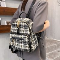 Nihaojewelry Fashion Plaid Zipper Backpack Wholesale main image 5