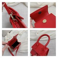 Small Pu Leather Vintage Style Square Bag main image 5