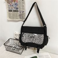 Wholesale Fashion Large Capacity Cow Pattern Shoulder Canvas Bag Nihaojewelry sku image 1