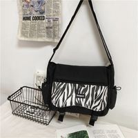 Wholesale Fashion Large Capacity Cow Pattern Shoulder Canvas Bag Nihaojewelry sku image 3