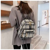 Nihaojewelry Fashion Plaid Zipper Backpack Wholesale sku image 2