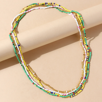 Nihaojewelry Wholesale Jewelry Ethnic Style Creative Multi-layer Beads Necklace sku image 2