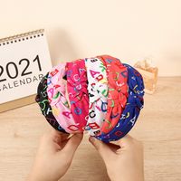 Wholesale Jewelry Fabric Printing Letters Headband Nihaojewelry main image 2