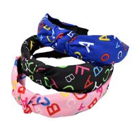 Wholesale Jewelry Fabric Printing Letters Headband Nihaojewelry main image 6