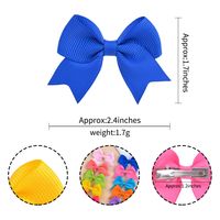 Nihaojewelry Simple Pure Color Children's Bow Hairpin Wholesale Jewelry main image 3