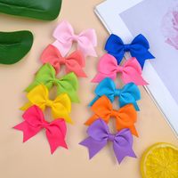 Nihaojewelry Simple Pure Color Children's Bow Hairpin Wholesale Jewelry main image 4