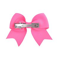 Nihaojewelry Simple Pure Color Children's Bow Hairpin Wholesale Jewelry main image 5
