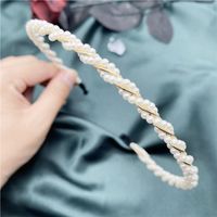Wholesale Jewelry Retro Alloy Winding Chain Pearl Headband Nihaojewelry main image 5