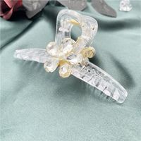 Japanese And Korean Temperamental Elegant Hair Clip Zircon With Diamond Flower-shaped Plate Hairpin Hairpin Grip Trending Girl Back Head Grip main image 5