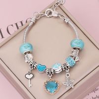 Wholesale Jewelry Fashion Heart-shaped Crystal Pendant Bracelet Nihaojewelry main image 1