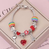Wholesale Jewelry Fashion Heart-shaped Crystal Pendant Bracelet Nihaojewelry main image 4