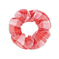 Wholesale Jewelry Chiffon Plaid Hair Scrunchies Set Nihaojewelry sku image 8