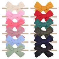 Nihaojewelry Cute Children's Color Seamless Bow Small Hair Wholesale Jewelry sku image 1