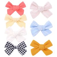 Nihaojewelry Simple Style Bow Fabric Children's Hairpin Set Accessories Wholesale sku image 8
