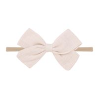 Nihaojewelry Cute Children's Cotton And Linen Fabric Bow Hair Band Wholesale Jewelry sku image 5