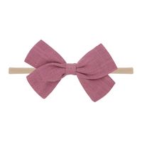 Nihaojewelry Cute Children's Cotton And Linen Fabric Bow Hair Band Wholesale Jewelry sku image 18