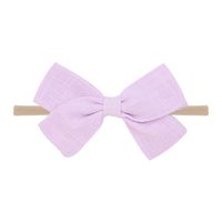 Nihaojewelry Cute Children's Cotton And Linen Fabric Bow Hair Band Wholesale Jewelry sku image 17