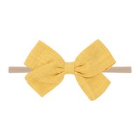 Nihaojewelry Cute Children's Cotton And Linen Fabric Bow Hair Band Wholesale Jewelry sku image 7