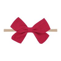 Nihaojewelry Cute Children's Cotton And Linen Fabric Bow Hair Band Wholesale Jewelry sku image 9