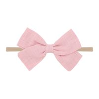 Nihaojewelry Cute Children's Cotton And Linen Fabric Bow Hair Band Wholesale Jewelry sku image 10