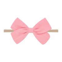 Nihaojewelry Cute Children's Cotton And Linen Fabric Bow Hair Band Wholesale Jewelry sku image 11