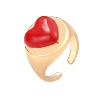 Wholesale Jewelry Retro Heart  Tulip Flower Ring Nihaojewelry sku image 1