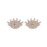 Nihaojewelry Fashion Boucles D&#39;oreilles En Forme D&#39;oeil De Diamant Complet Bijoux En Gros sku image 1