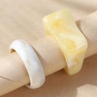 Nihaojewelry Wholesale Jewelry Simple Geometric Resin Ring Set main image 2