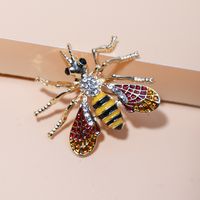 Wholesale Jewelry Insects Diamond Frog Dragonfly Brooch Nihaojewelry sku image 6