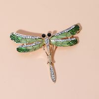Wholesale Jewelry Insects Diamond Frog Dragonfly Brooch Nihaojewelry sku image 12